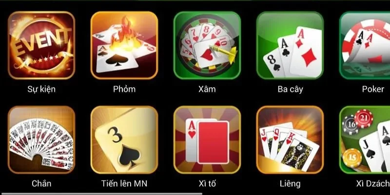 Nhiều lựa chọn hấp dẫn chờ đón người chơi tại sảnh game bài 8Kbet