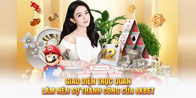 Giao diện trực quan làm nên sự thành công của 8KBET